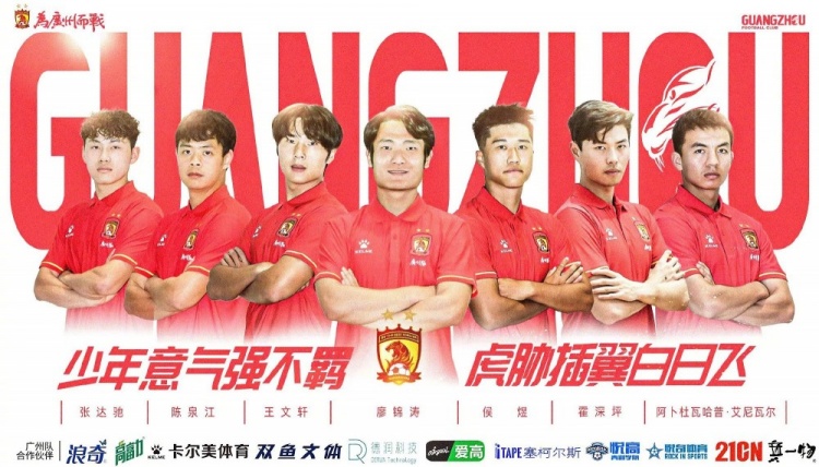  廣州隊球員王文軒轉會重慶銅梁龍，今年25歲，司職中衛 ???