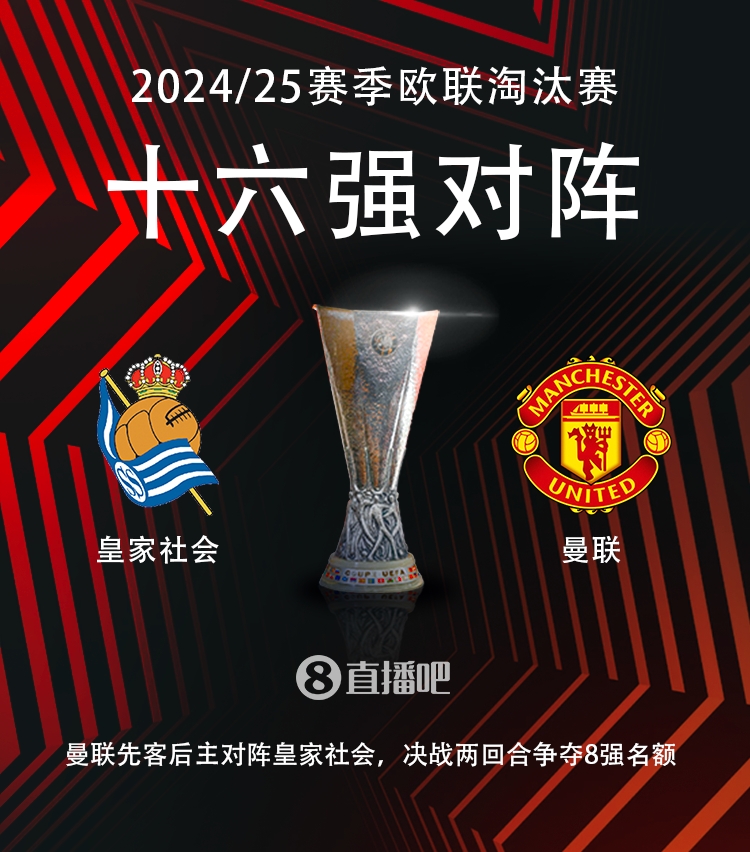  歐聯16強對陣：曼聯vs皇家社會！！