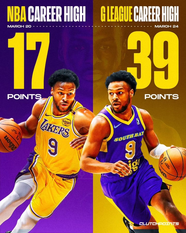  在進步！布朗尼一周內先后創下個人NBA和G聯盟單場得分新紀錄