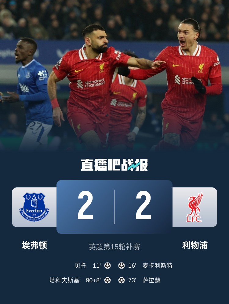 劉語熙評默西塞德德比:場面勝過比分,奧利弗又一次當“主角”